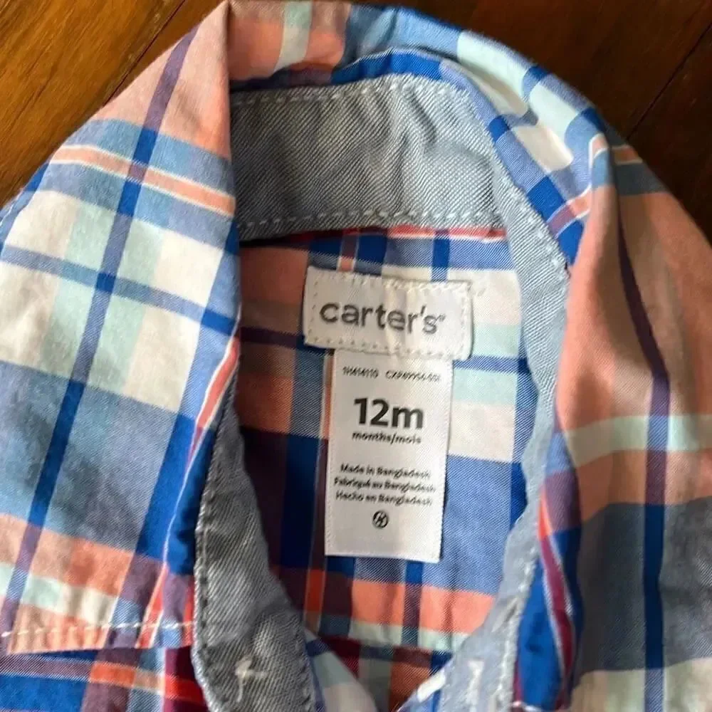 Carters boys, adorable dress shirt size 12 months